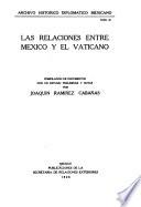 Las relaciones entre México y el Vaticano