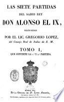 Las Siete Partidas del Sabio Don Alonso el IX, 1