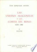 Las Uniones aragonesas y las Cortes del reino