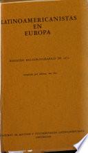 Latinoamericanistas en Europa