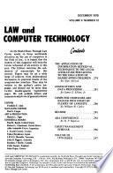 Law and Computer Technology