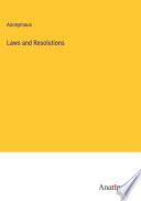 Laws and Resolutions