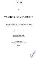 Laws of the Territory of New Mexico