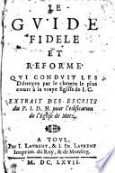 Le guide fidele et reformé