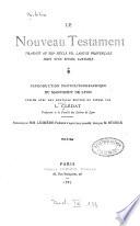 Le Nouveau Testament