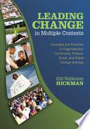 Leading Change in Multiple Contexts