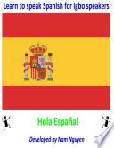 Learn to Speak Spanish for Igbo Speakers