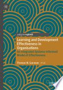 Learning and Development Effectiveness in Organisations