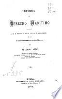 Lecciones de derecho marítimo