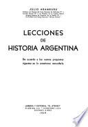 Lecciones de historia argentina
