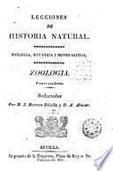 Lecciones de historia natural ... zoologia ...