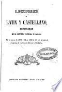 Lecciones de latín y castellano