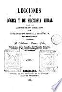 Lecciones de lógica y de filosofía moral