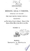 Lecciones de medicina legal y forense, escritas en francés