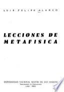 Lecciones de metafísica