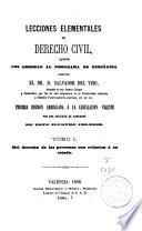 Lecciones elementales de derecho civil