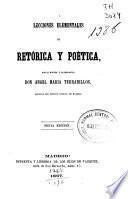 Lecciones elementales de retórica y poética