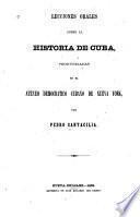 Lecciones orales sobre la historia de Cuba