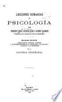 Lecciones sumarias de psicología