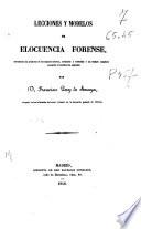 Lecciones y modelos de elocuencia forense