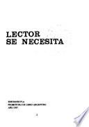 Lector se necesita