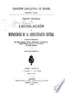 Legislación y disposiciones de la administración central