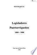 Legisladores puertorriqueños 1900-1996