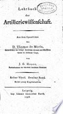 Lehrbuch der Artilleriewissenschaft