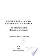 Lengua del alumno, lengua de la escuela