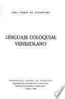 Lenguaje coloquial venezolano