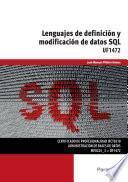 Lenguajes de definición y modificación de datos SQL