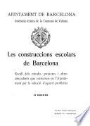 Les construccions escolars de Barcelona