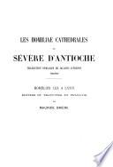 Les Homiliae cathedrales de Sévère d'Antioche