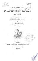 Les plus anciens chansonniers Francais