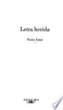 Letra herida