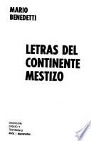 Letras del continente mestizo