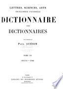 Lettres, sciences, arts;
