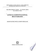 Lexico constitucional bolivariano
