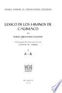 Léxico de los himnos de Calímaco