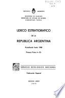 Léxico estratigráfico de la República Argentina, actualizado hasta 1968