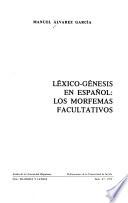 Léxico-génesis en español