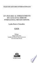 Ley aplicable al enriquecimiento sin causa en el derecho internacional privado español