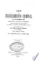 Ley de enjuiciamiento criminal de 14 de setiembre de 1882