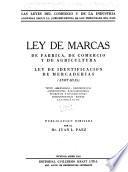Ley de marcas de fábrica, de comercio y de agricultura