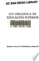 Ley orgánica de educación superior