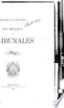 Ley orgánica de tribunales, 1897
