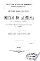 Ley sobre organización judicial para el Imperio de Alemania de 27 de enero de 1877