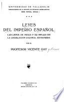 Leyes del imperio español