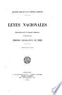 Leyes nacionales sancionadas por el Congreso argentino durante el período legislativo de