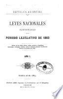 Leyes nacionales sancionadas por el Congreso argentino durante el período legislativo de